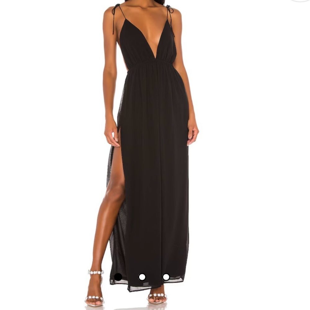 Natasha Maxi Dress in Black size Small